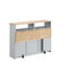 Carts Carts For Sale - 23" X 47" X 37" Natural Gray Wood Casters Kitchen Cart HomeRoots