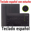 Case for iPad 10.2 Keyboard Case with Pencil Holder for Apple iPad 7 7th Generation A2197 A2198 Russian Spanish English Keyboard AExp