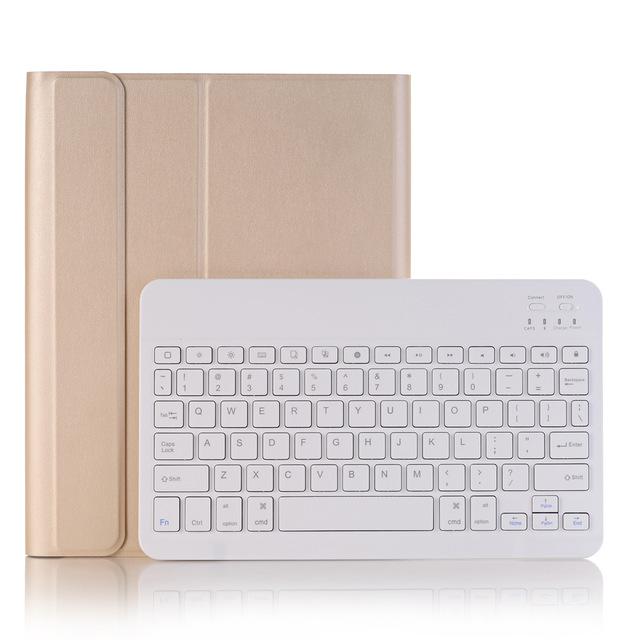 Case for iPad 10.2 Keyboard Case with Pencil Holder for Apple iPad 7 7th Generation A2197 A2198 Russian Spanish English Keyboard AExp