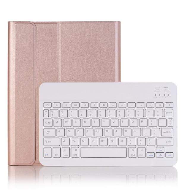 Case for iPad 10.2 Keyboard Case with Pencil Holder for Apple iPad 7 7th Generation A2197 A2198 Russian Spanish English Keyboard AExp