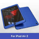 Case For iPad Air 1 2 3 mini 4 5 For iPad Pro 10.5 Silicone 360 Full Body Cover + Free Glass For iPad 2017 2018 9.7 5th 6th Case AExp