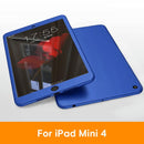 Case For iPad Air 1 2 3 mini 4 5 For iPad Pro 10.5 Silicone 360 Full Body Cover + Free Glass For iPad 2017 2018 9.7 5th 6th Case AExp
