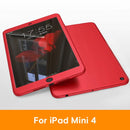 Case For iPad Air 1 2 3 mini 4 5 For iPad Pro 10.5 Silicone 360 Full Body Cover + Free Glass For iPad 2017 2018 9.7 5th 6th Case AExp