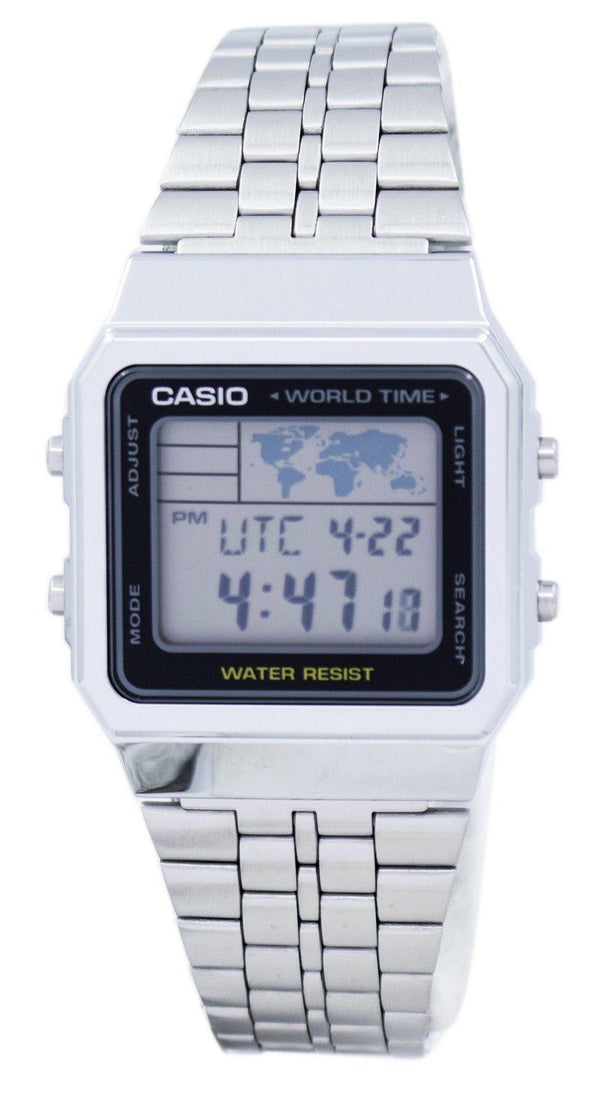 Casio Alarm World Time Digital A500WA-1DF Men's Watch-Branded Watches-JadeMoghul Inc.