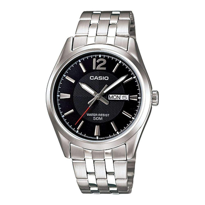 Casio Analog Black Dial MTP-1370L-1AVDF MTP-1370L-1AV Men's Watch-Brand Watches-JadeMoghul Inc.