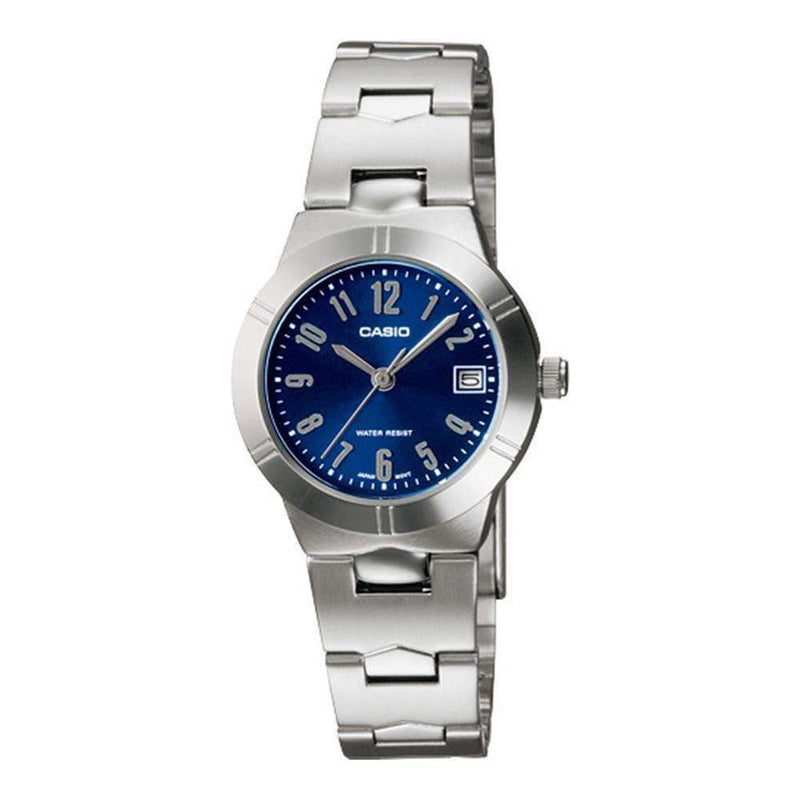 Casio Analog Quartz Blue Dial LTP-1241D-2A2DF LTP-1241D-2A2 Women's Watch-Brand Watches-JadeMoghul Inc.