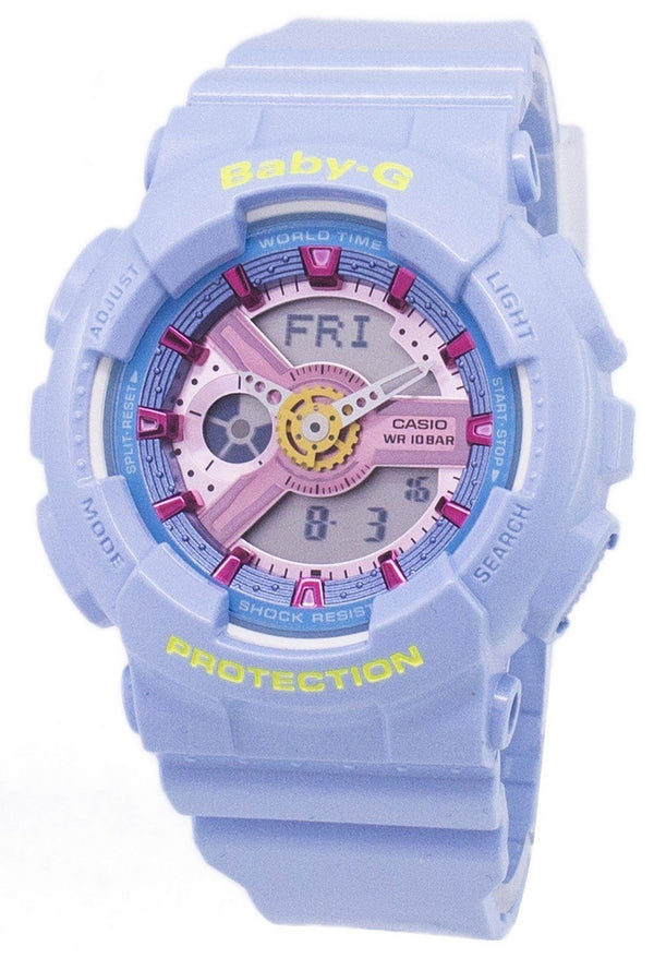 Casio Baby-G Analog Digital World Time BA-110CA-2A Women's Watch-Branded Watches-Black-JadeMoghul Inc.