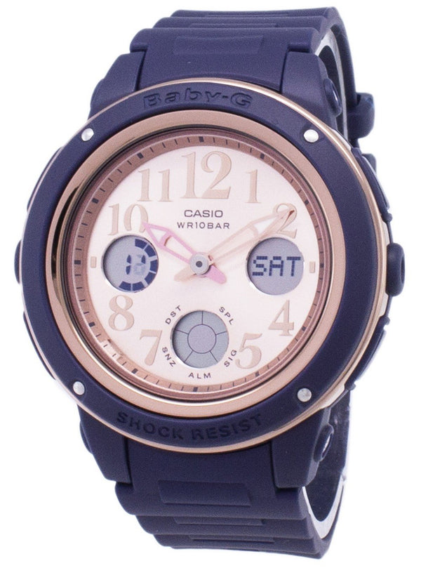 Casio Baby-G BGA-150PG-2B1 Illumination Analog Digital Women's Watch-Branded Watches-Blue-JadeMoghul Inc.