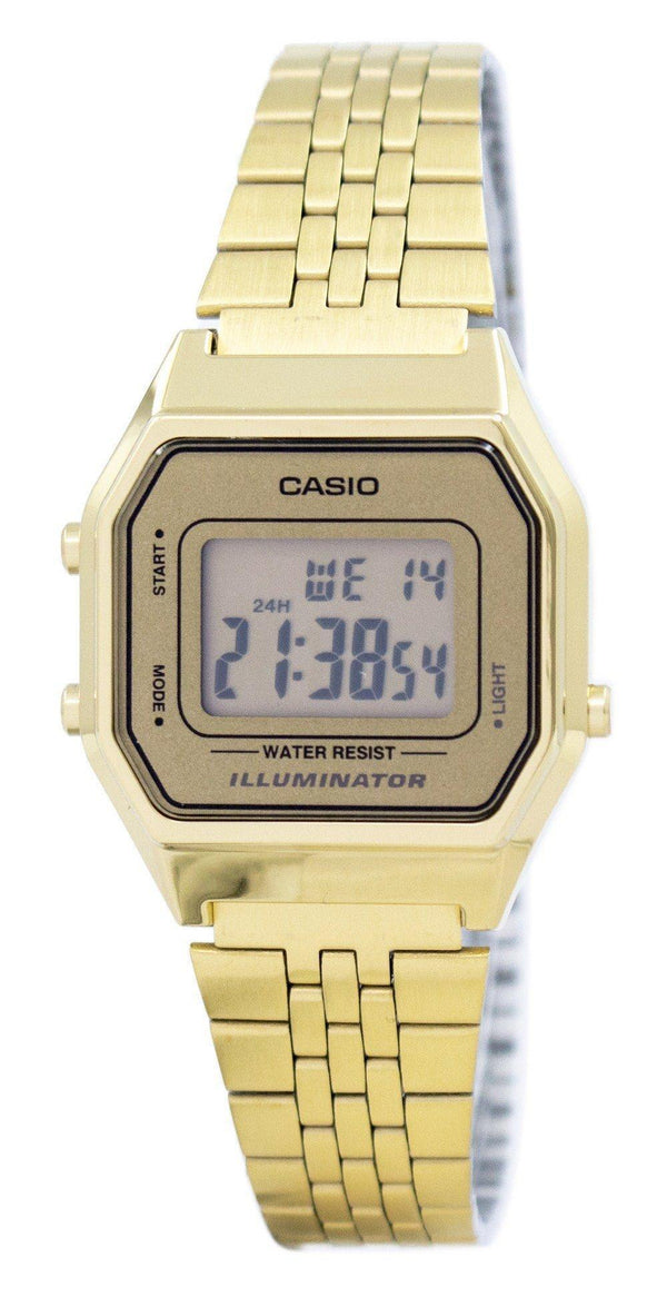 Casio Digital Quartz Stainless Steel Illuminator LA680WGA-9DF LA680WGA-9 Women's Watch-Branded Watches-JadeMoghul Inc.