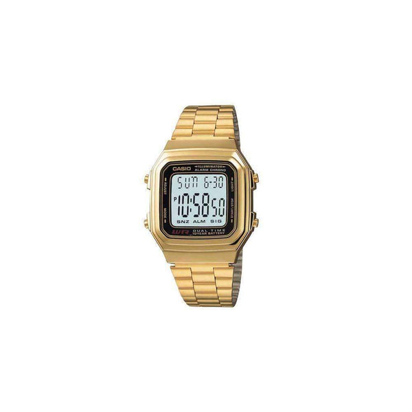 Casio Digital Stainless Steel Alarm Chrono Dual Time A178WGA-1ADF A178WGA-1A Men's Watch-Brand Watches-JadeMoghul Inc.