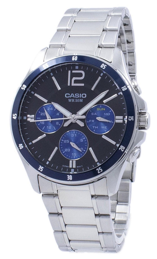 Casio Enticer Analog Quartz MTP-1374D-2AV MTP1374D-2AV Men's Watch-Branded Watches-JadeMoghul Inc.