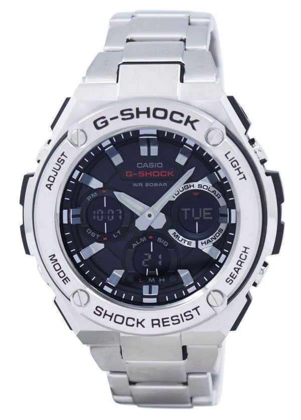 Casio G-Shock G-STEEL Analog-Digital World Time GST-S110D-1A GSTS110D-1A Men's Watch-Branded Watches-JadeMoghul Inc.