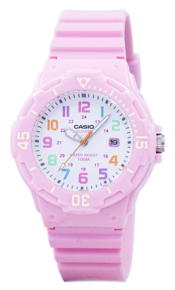 Casio Pink Resin Strap LRW-200H-4B2VDF LRW200H-4B2VDF Women's Watch-Branded Watches-JadeMoghul Inc.