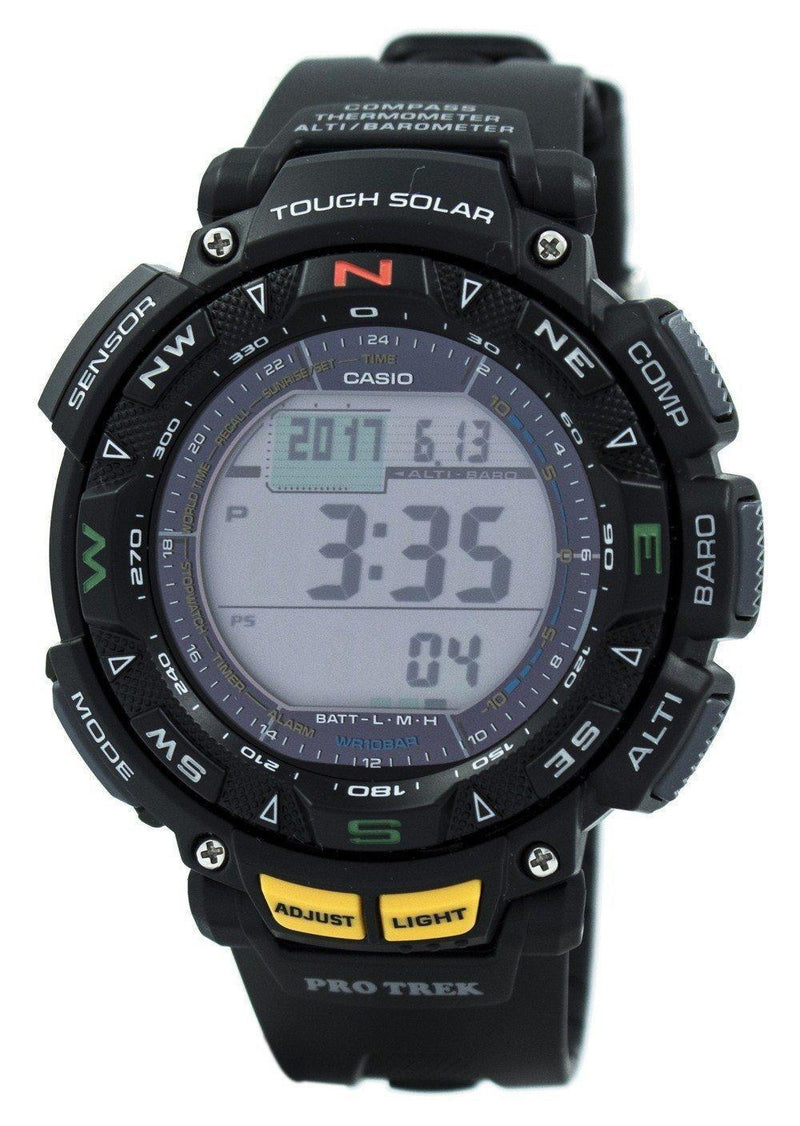 Casio Protrek Triple Sensor Prg-240-1dr Prg240-1dr Watch (FREE Shipping)-Branded Watches-JadeMoghul Inc.