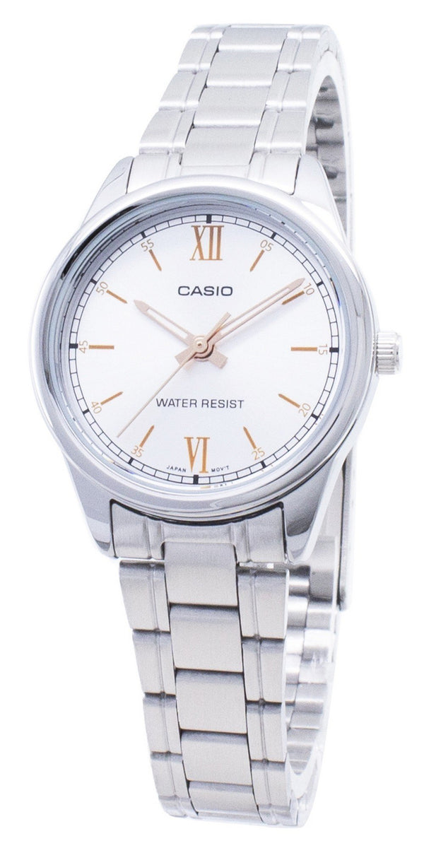 Casio Quartz LTP-V005D-7B2 LTPV005D-7B2 Analog Women's Watch-Branded Watches-White-JadeMoghul Inc.