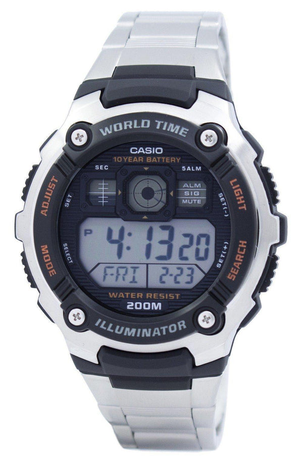 Casio Sport Digital World Time AE-2000WD-1AVDF AE2000WD-1AVDF Men's Watch-Branded Watches-JadeMoghul Inc.