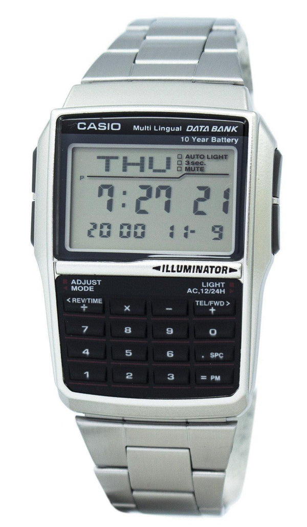 Casio Youth Digital Data Bank 5 Alarm Multi-Lingual DBC-32D-1ADF DBC-32D-1 Men's Watch-Branded Watches-JadeMoghul Inc.