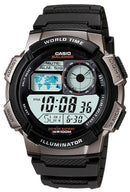 Casio Youth Series Digital World Time AE-1000W-1BVDF AE-1000W-1BV Men's Watch-Branded Watches-JadeMoghul Inc.