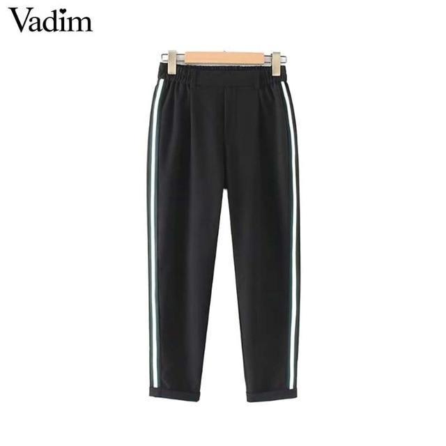 Casual Cotton Elastic Waist Streetswear-as picture 1-S-JadeMoghul Inc.