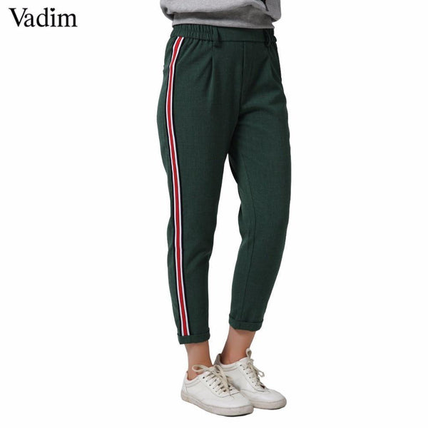 Casual Cotton Elastic Waist Streetswear-as picture 1-S-JadeMoghul Inc.