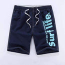 Casual Men Shorts / Men Quick Drying Summer Style Solid Polyester Clothing-Dark blue-L-JadeMoghul Inc.