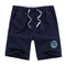 Casual Men Shorts / Men Quick Drying Summer Style Solid Polyester Clothing-Dark blue O-L-JadeMoghul Inc.