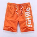 Casual Men Shorts / Men Quick Drying Summer Style Solid Polyester Clothing-Orange-L-JadeMoghul Inc.
