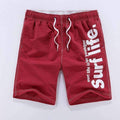 Casual Men Shorts / Men Quick Drying Summer Style Solid Polyester Clothing-red-L-JadeMoghul Inc.
