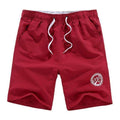 Casual Men Shorts / Men Quick Drying Summer Style Solid Polyester Clothing-red O-L-JadeMoghul Inc.