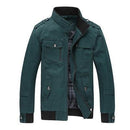 Casual Military Jacket - ALL Season Outerwear-Green-M-JadeMoghul Inc.