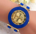 Casual Quartz Watch Women - Crystal Silicone Watch - Dress Wrist Watch-blue-JadeMoghul Inc.