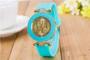 Casual Quartz Watch Women - Crystal Silicone Watch - Dress Wrist Watch-mint green-JadeMoghul Inc.