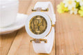 Casual Quartz Watch Women - Crystal Silicone Watch - Dress Wrist Watch-white-JadeMoghul Inc.
