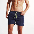 Casual Quick Dry Shorts / Men Beach Casual Shorts-Dark Blue-M-JadeMoghul Inc.