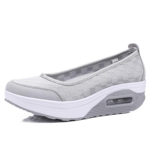 Casual shoes woman 2018 hot printing breathable mesh platform shoes women sneakers tenis feminino print women shoes-2963 Gray-4.5-JadeMoghul Inc.