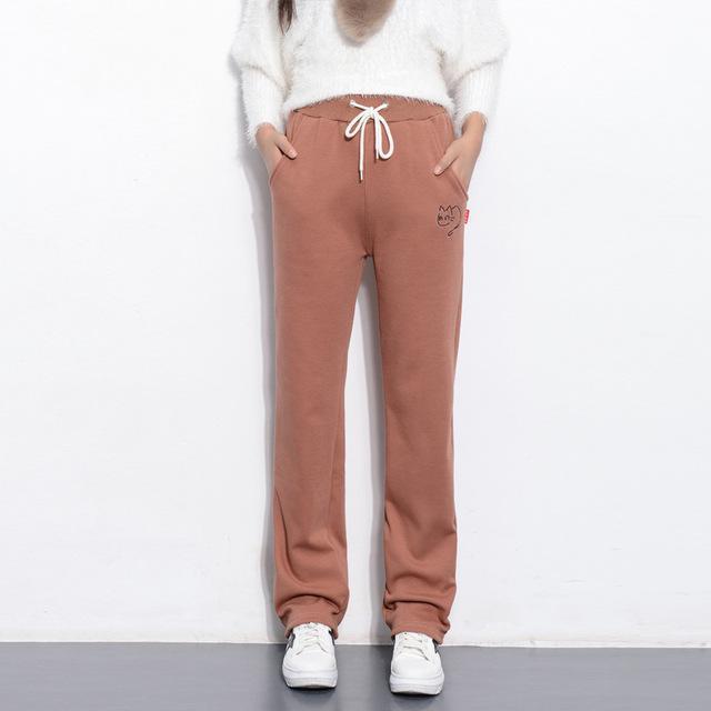 Casual Winter Fleece Straight Pants-Color 4-S-JadeMoghul Inc.