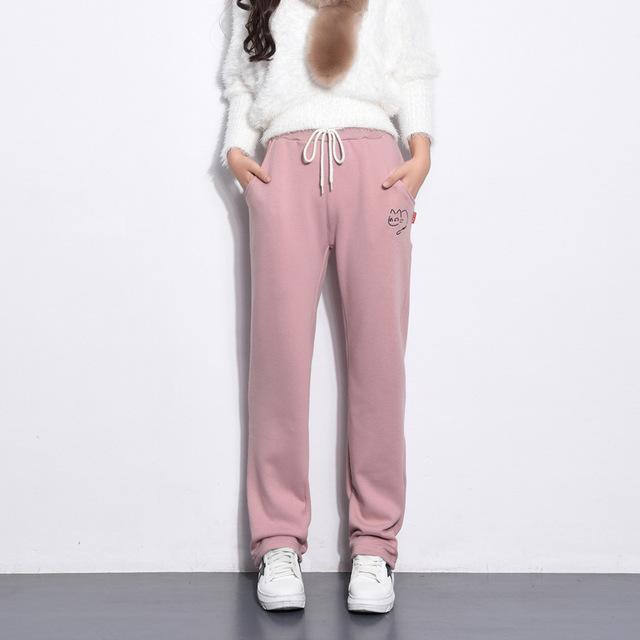 Casual Winter Fleece Straight Pants-Color 5-S-JadeMoghul Inc.