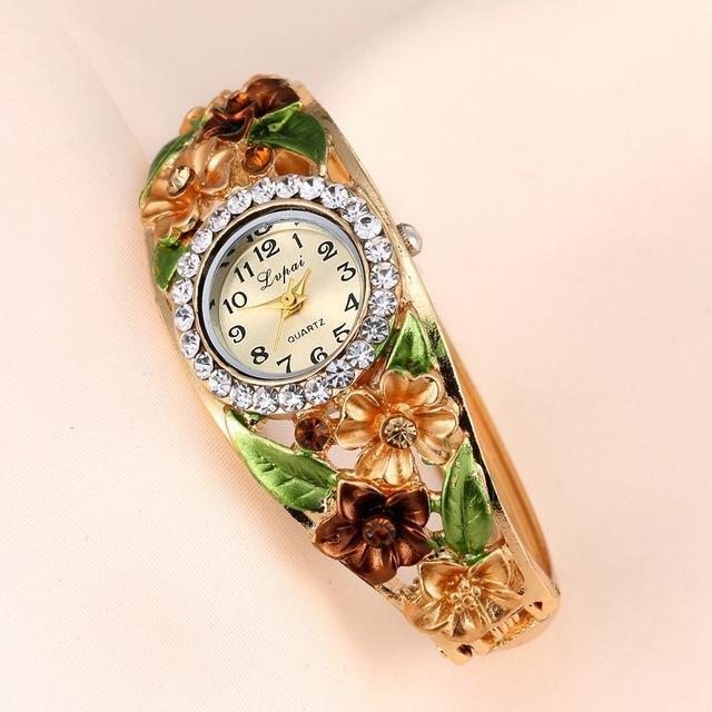 Casual Women Bracelet Watch - Dress Quartz Watch-Gold-JadeMoghul Inc.
