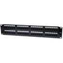 CAT-5E UTP Patch Panel, 48 Port, 2U-Cables, Connectors & Accessories-JadeMoghul Inc.