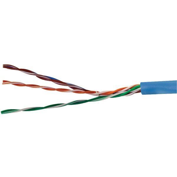 CAT-5E UTP Solid Riser CMR Cable, 1,000ft (Blue)-Cables, Connectors & Accessories-JadeMoghul Inc.