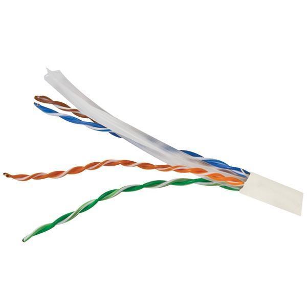 CAT-6 UTP Solid Riser CMR Cable, 1,000ft (White)-Cables, Connectors & Accessories-JadeMoghul Inc.