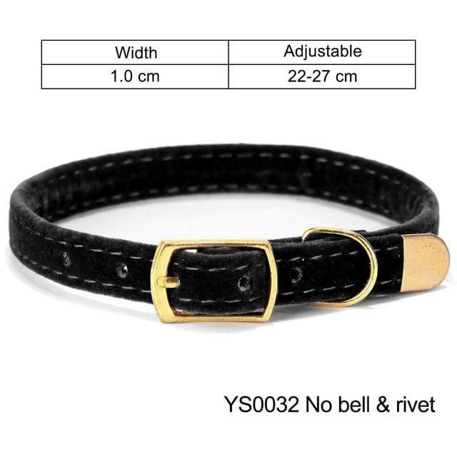 Cat Collar With Bell Safety Cat Collars Puppy Dog Collar For Cats Small Dogs Kittens Solid Pet Collar Chihuahua Products YS0032 JadeMoghul Inc. 