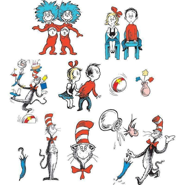 CAT IN THE HAT CHARACTERS 2 SIDED-Learning Materials-JadeMoghul Inc.