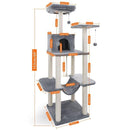 Cat's Tree Tower Condo Scratcher Home Furniture Pets House Hammock Cats Climbing Furniture Pets House Hammock Cat's Tree Tower JadeMoghul Inc. 