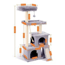 Cat's Tree Tower Condo Scratcher Home Furniture Pets House Hammock Cats Climbing Furniture Pets House Hammock Cat's Tree Tower JadeMoghul Inc. 