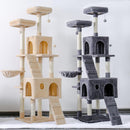 Cat's Tree Tower Condo Scratcher Home Furniture Pets House Hammock Cats Climbing Furniture Pets House Hammock Cat's Tree Tower JadeMoghul Inc. 