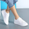 CBJSHO New White Vulcanize Shoes Women Cotton Fabric Casual Shoes Female Low Flat Ladies Shoes Sneakers Zapatos Tenis Feminino-White-6-JadeMoghul Inc.