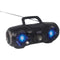 CD Players & Boomboxes Portable Bluetooth(R)/MP3/CD/USB/FM PLL Stereo Boom Box with Disco LED Light Petra Industries