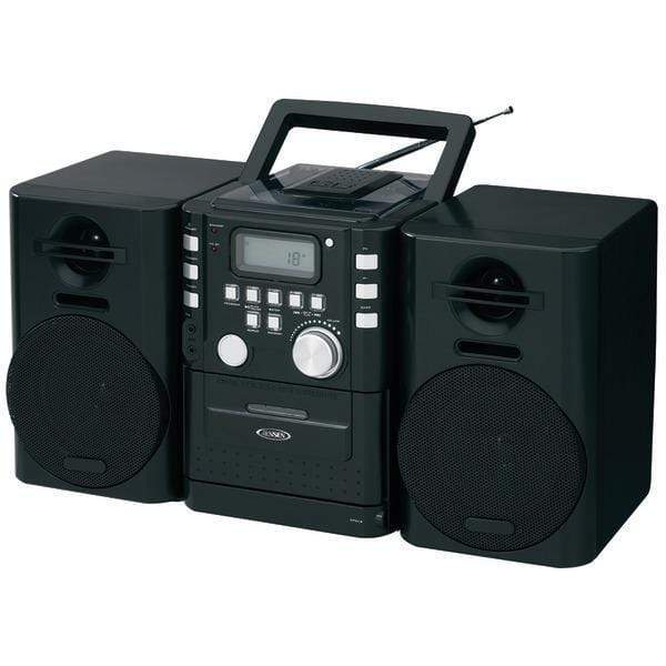 CD Players & Boomboxes Portable CD Music System with Cassette & FM Stereo Radio Petra Industries