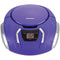 CD Players & Boomboxes Portable CD Player with AM/FM Radio (Purple) Petra Industries